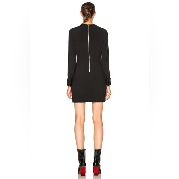 ACNE STUDIOS Ebele Long Sleeve Dress Size 32 XXS 0 Navy Blue NWOT Designer
